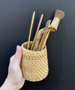 bộ dụng cụ pha trà tre ống cắm mây thủ công đẹp nhiều trà cụ pha trà đạo tốt