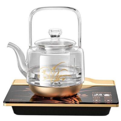 ấm pha trà điện tự động bơm nước bên trong siêu thủy tinh KamJove H17