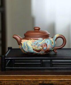 Ấm Tử Sa Đất Cũ Đáy Tào Thanh Biển Phúc Hoàng Phi Đăng 500ml ATS289