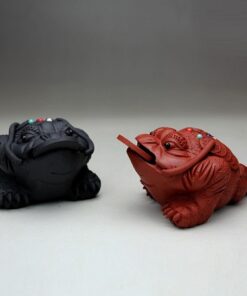 thiềm thừ tử sa là đồ chơi bàn trà nguyên khoáng nuôi cao trà đẹp cóc 3 chân dài 12cm