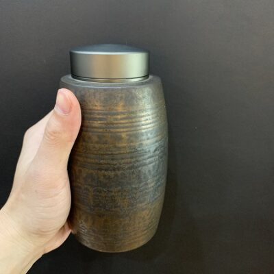 hũ đựng trà tử sa cao cấp nắp nhôm 2 lớp kín tuyệt đối 650ml đẹp dáng cao