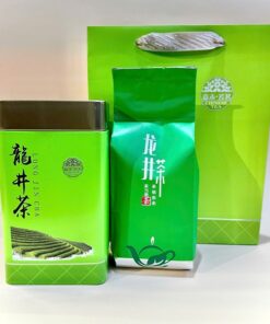 trà long tỉnh tây hồ hàng châu Mai Gia Thôn loại ngon cực phẩm hộp sắt 200g pha ngon.