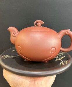 ấm tử sa cao cấp  đất cũ nguyên khoáng thủ công như ý 250ml pha trà ngon