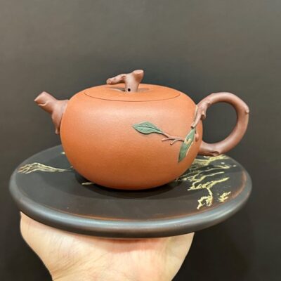 ấm trà tử sa quả táo thủ công đẹp nguyên khoáng nghi hưng 300ml pha trà ngon.