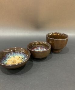 Chén trà thiên mục đẹp thố hào đẹp uống trà ngon 3 cỡ 50ml làm ly uống trà đạo