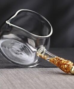 Chén tống thuỷ tinh cao cấp quai ngang làm chuyên trà 350ml CT11