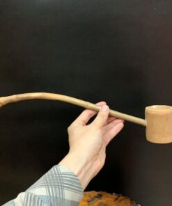 Gáo múc nước pha trà tre dùng múc cả rượu cán dài đẹp gầu to 100ml.