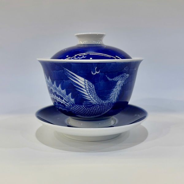 Ấm trà sứ cảnh đức vẽ tay hình phượng làm chén khải pha trà đẹp 160ml AS02
