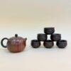 Bộ ấm trà nê hưng cao cấp hỏa biến dáng tây thi đẹp pha trà ngon AT98