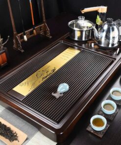 bàn trà điện gỗ gụ nguyên khối kamjove g9.