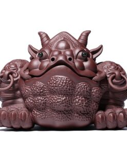 thiềm thừ tử sa thành tinh 2 sừng thủ công cực đẹp nguyên khoáng đế tào thanh