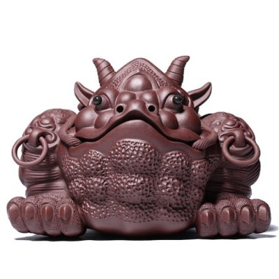 thiềm thừ tử sa thành tinh 2 sừng thủ công cực đẹp nguyên khoáng đế tào thanh