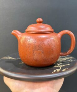 ấm tử sa bát nhã kinh nguyên khoáng đất cũ đức trung mặt phật 240ml ATS132.