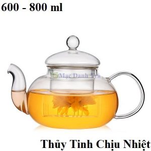ấm trà thủy tinh cao cấp loại chịu nhiệt để pha trà hoa bền đẹp att01