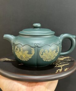 ấm tử sa đất cũ lục nê nguyên khoáng thủ công đẹp 250ml dáng phỏng cổ.