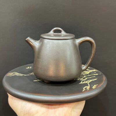 ấm tử sa thạch biều thủ công nghi hưng hắc nê cao cấp 240ml pha trà đạo ngon.