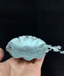 Lọc trà bạc pha hình ếch lá sen dùng lược trà đẹp LT18.