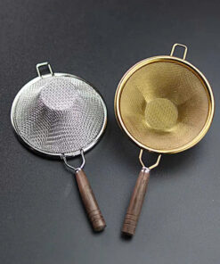 Lọc trà inox 304 cán gỗ lọc trà tốt bền  LT08