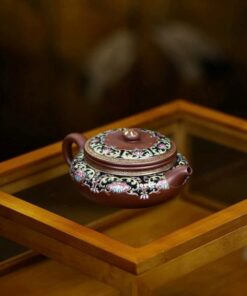 Ấm Tử Sa Đất Cũ Biển Phúc Pháp Lam Long Huyết Sa 200ml ATS92