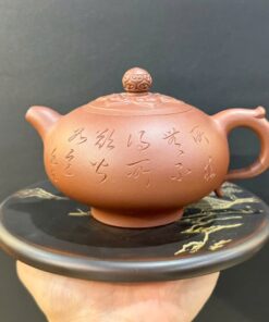 ấm trà tử sa đất cũ nguyên khoáng nghi hưng dáng phỏng cổ đẹ 280ml ATS08