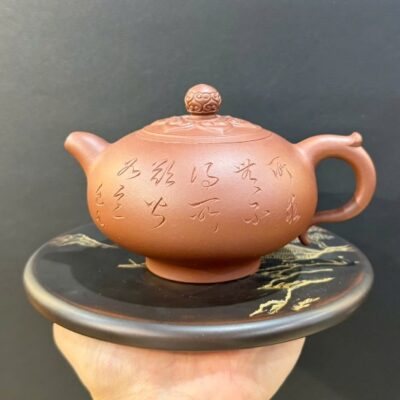 ấm trà tử sa đất cũ nguyên khoáng nghi hưng dáng phỏng cổ đẹ 280ml ATS08