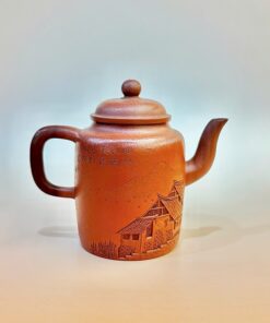 Ấm tử sa Nghi Hưng chu nê cấp trực khắc phố 160ml ATS198