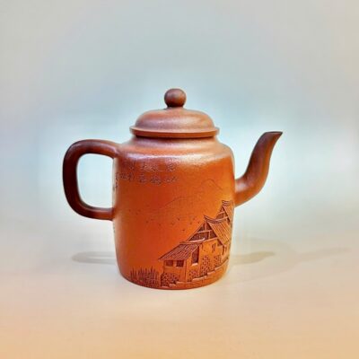 Ấm tử sa Nghi Hưng chu nê cấp trực khắc phố 160ml ATS198