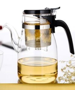 ấm trà thủy tinh pha trà hoa thảo mộc lightking b04 chính hãng loại lớn 900ml bền đẹp.