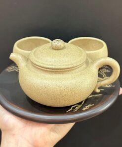 ấm trà tử sa nguyên khoáng đất cũ nghi hưng biển phúc kèm 2 ly đẹp thủ công 220ml