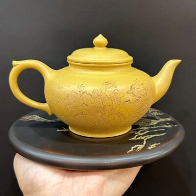 ấm trà tử sa tiêu anh đoàn nê đất cũ thủ công cao cấp 260ml pha trà đạo ngon.