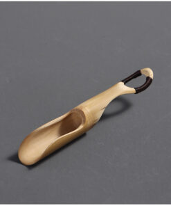 Xúc trà tre làm thìa múc trà bền đẹp cán quấn dây đẹp 18cm XT03