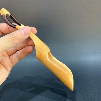 xúc trà tre làm thìa múc trà bền đẹp cán quấn dây đẹp 18cm XT03.