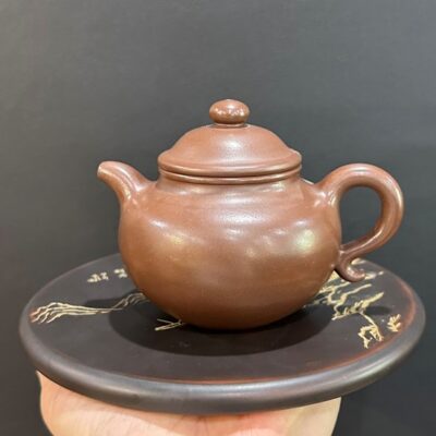 ấm tử sa nguyên khoáng đất cũ dáng chuyết chỉ 220ml đẹp pha trà ngon