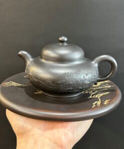 ấm tử sa nghi hưng nguyên khoáng đất cũ hắc nê thủ công 210ml ATS272.