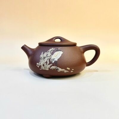 ấm trà tử sa đất cũ nguyên khoáng thủ công thạch biều hạc 220ml ATS260