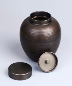 Hũ đựng trà tử sa hỏa biến nắp 2 lớp kín bền đẹp 1100ml HT30