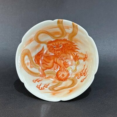 chén cảnh đức phấn thái cao cấp vẽ tay kỳ lân làm ly trà chủ đẹp 90ml CS69