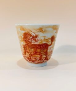 Chén sứ Cảnh Đức phấn Hồng Thái Long Lân Kim Vân CS92