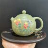 ấm trà tử sa tây thi nguyên khoáng đất cũ lục nê hoa mẫu đơn 200ml thủ công đẹp