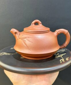 ấm trà tử sa trúc đoạn đất cũ nguyên khoáng thủ công đẹp pha ngon 220ml ATS157