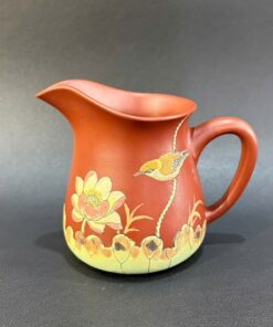 chuyên trà tử sa nguyên khoáng đất cũ hình sen chim đẹp 220ml CT31