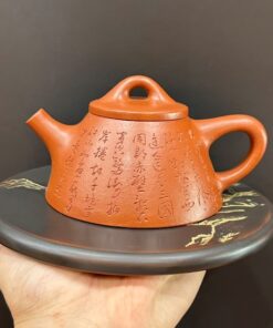 ấm tử sa nghi hưng dáng thạch biều đất cũ thủ công đẹp pha trà ngon.