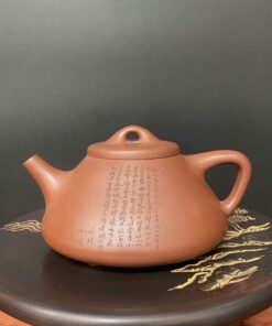 ấm tử sa dáng thạch biều nghi hưng pha trà ngon 240ml đẹp ATS93