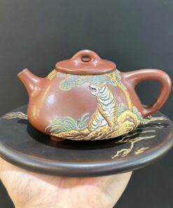 ấm trà tử sa nghi hưng đất cũ thủ công dáng thạch biề hổ 230ml Trương Hiểu Lĩnh