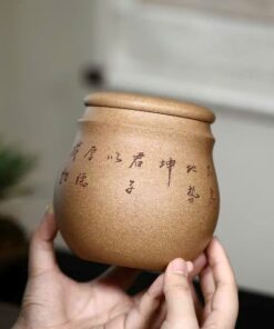 hộp đựng trà tử sa đoàn nê nguyên khoáng đất cũ thủ công đẹp 800ml HT75.