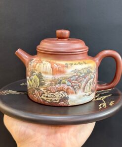 ấm trà tử sa đất cũ nguyên khoáng nghệ nhân Trương Hiểu Lĩnh thủ công dáng đức trung