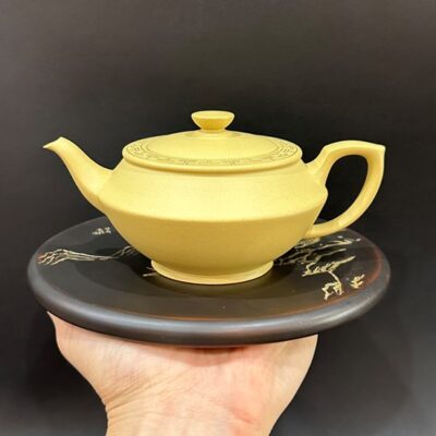 Ấm trà tử sa đất cũ nguyên khoáng đoàn nê dáng hư biến thủ công đẹp pha trà ngon.