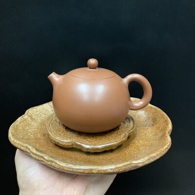 thuyền trà dưỡng ấm gốm hỏa biến dáng ang hứng được nước để làm nóng ấm trà dc24.