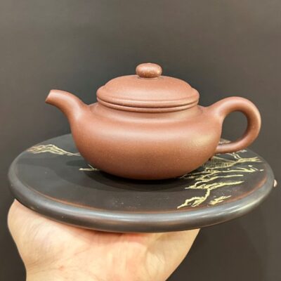 ấm tử sa phỏng cổ cỡ nhỏ nguyên khoáng đáy tào thanh đất cũ tốt 140ml đối ẩm.