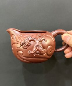 chén tống tử sa nghi hưng đắp nổi rồng dùng làm chuyên trà đẹp.